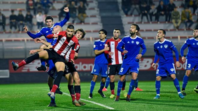Guruzeta ha marcado el empate para el Bilbao Athletic (Foto: Athletic Club).