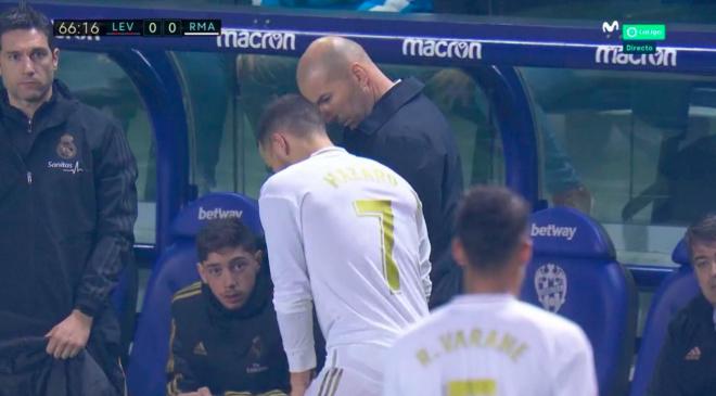 Hazard y Zidane hablan tras el cambio.