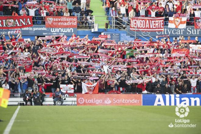Afición del Sevilla FC en Getafe (Foto: LaLiga).