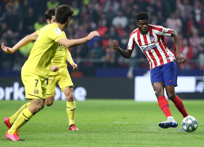 Thomas, en el duelo del Atlético de Madrid ante el Villarreal (Foto: ATM).