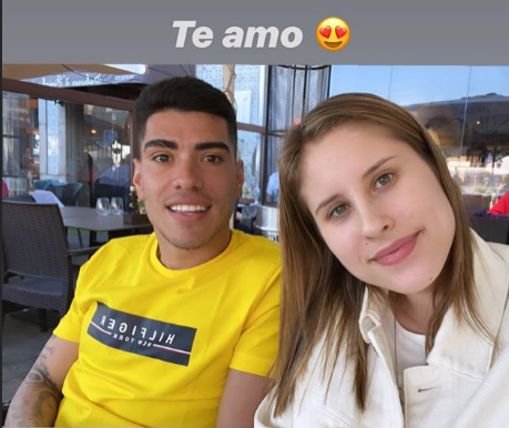 Lucas Olaza, junto a su novia en Oporto (Foto: Instagram).