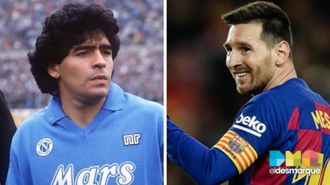 Diego Armando Maradona vs Leo Messi.