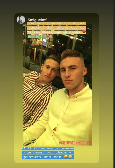 Mensaje de los amigos de Bogdan al ucraniano (Foto: Instagram).