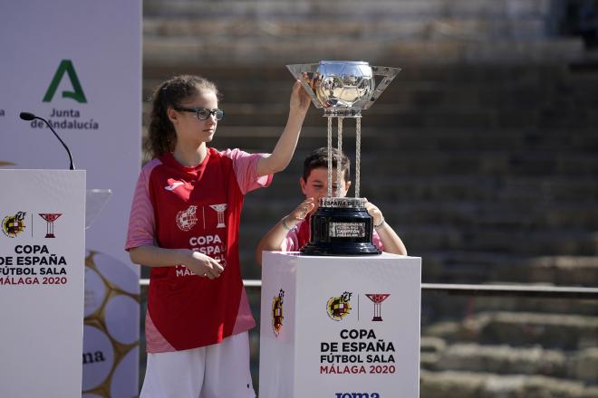 Una de las imágenes de la presentación de la Copa de España de Fútbol Sala.