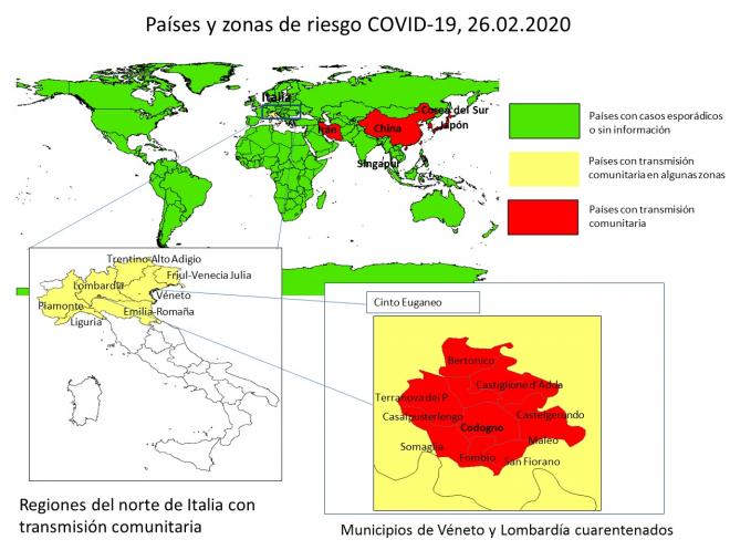 Mapa del coronavirus