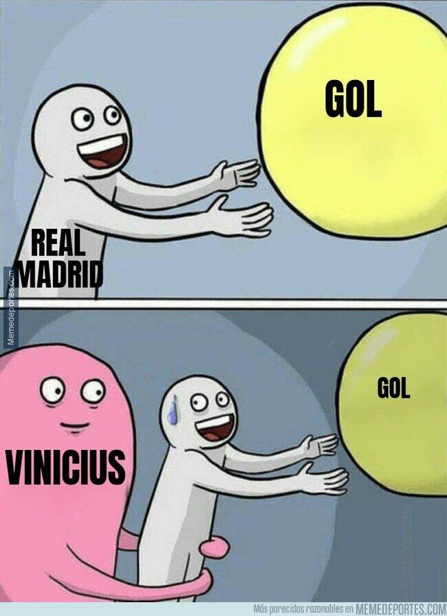Meme de Vinícius en el Real Madrid-Manchester City.