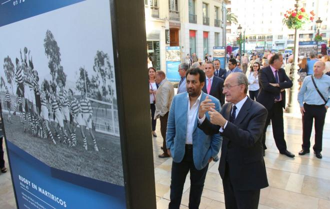 Al-Thani y el alcalde, en una foto de archivo.