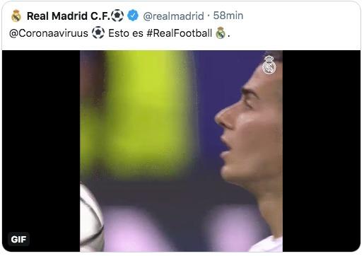 Polémico tuit de la cuenta oficial del Real Madrid.