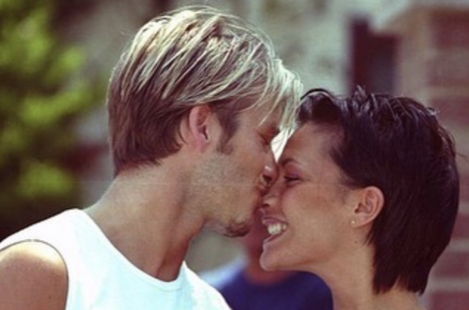 David Beckham y Victoria, en sus primeros años de relación (Foto: Instagram).