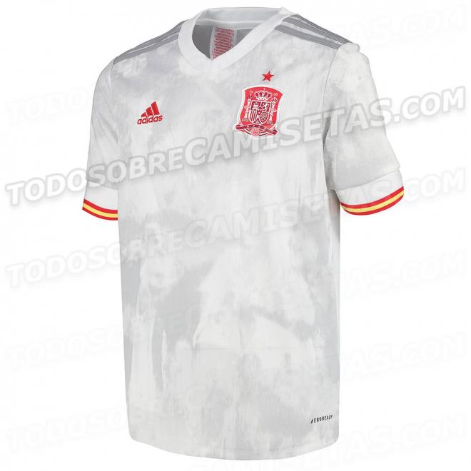La camiseta de la selección española filtrada para la Eurocopa 2020 (Foto: Todo sobre camisetas).