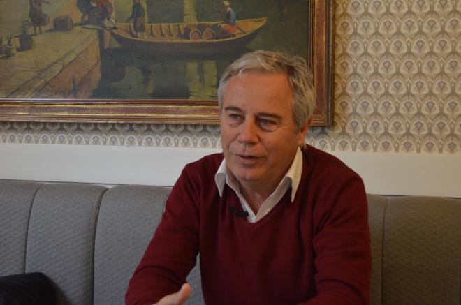 Roberto López Ufarte en la entrevista con ElDesmarque.