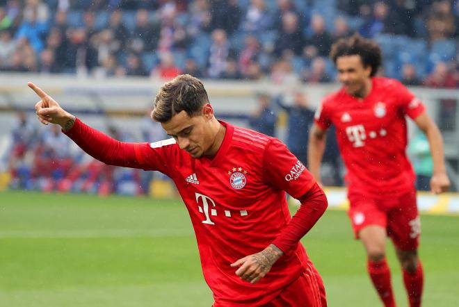 Coutinho celebra un gol con el Bayern de Múnich (Foto: EFE).