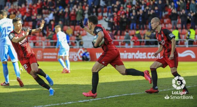 Matheus Aias celebra su gol ante el Girona.