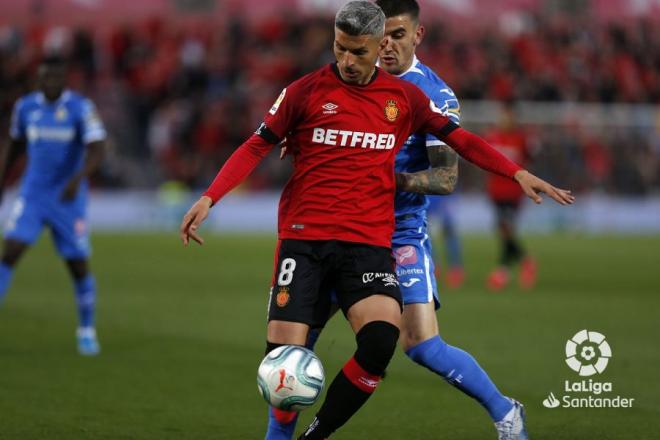 Salva Sevilla, en un partido contra el Getafe (Foto: LaLiga).