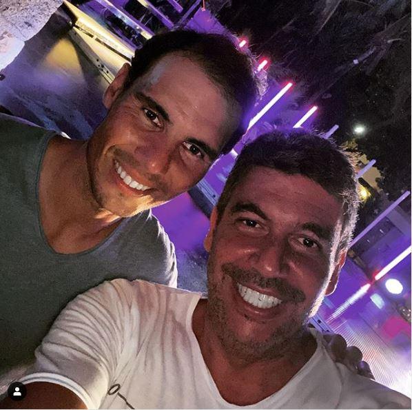 Arturo Elías junto a Rafa Nadal.