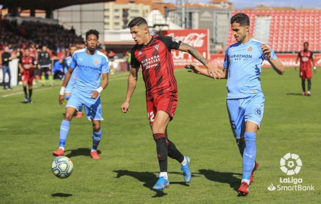 Marcos André, en el duelo del CD Mirandés ante el Girona FC (Foto: LaLiga).