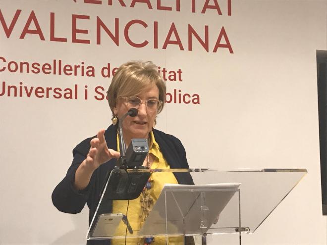 Ana Barceló, consellera de Sanitat, explica los motivos por los que el Valencia-Atalanta se jugará a puerta cerrada.