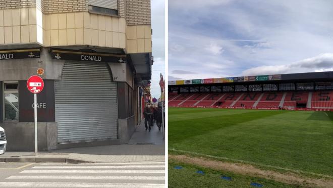 Punto de encuentro de la Real Sociedad en Miranda del Ebro y el estadio de Anduva.