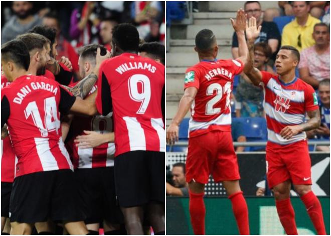 Athletic y Granada, posibles rivales de la Real en la final de la Copa del Rey.