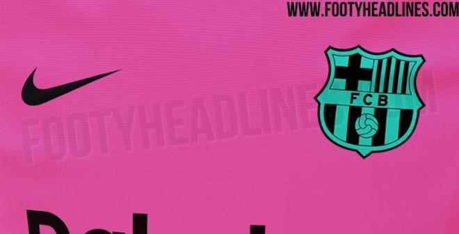 La camiseta rosa del Barcelona (Imagen: Footy Headlines).