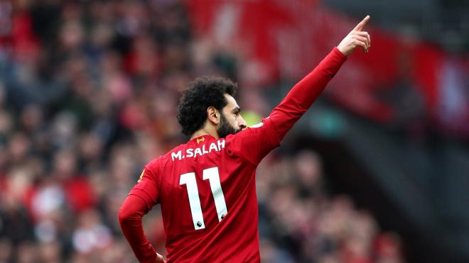 Mohamed Salah celebra un gol con el Liverpool (Foto: LFC).