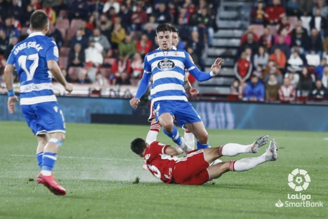 Montero, en el Almería-Dépor (Foto: LaLiga).