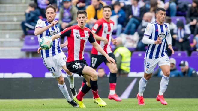 Sancet volvió a la titularidad en Pucela (Foto: Athletic Club).