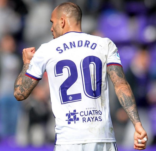 Sandro celebra su gol al Athletic.