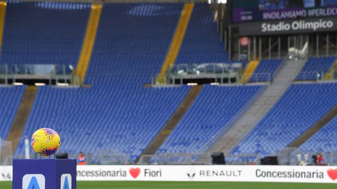 El Stadio Olimpico de Roma, sin público, una imagen habitual en Italia durante el coronavirus.