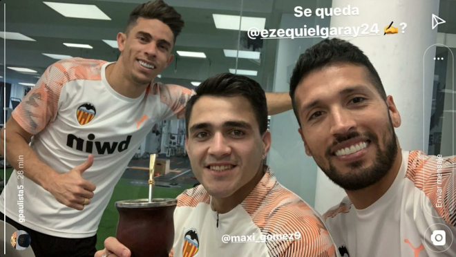 Gabriel Paulista pregunta por la renovación de Garay con el Valencia CF (Foto: Instagram).