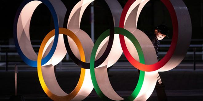Los cinco anillos de los Juegos Olímpicos.
