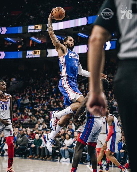 Los Sixers de Filadelfia contra Detroit Pistons (foto:@sixers).