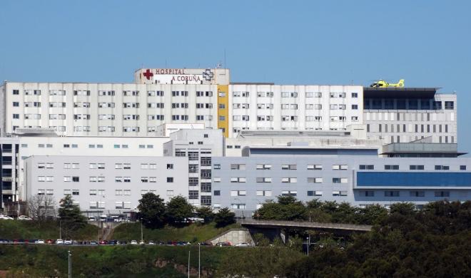 El CHUAC, hospital de A Coruña donde ha fallecido la tercera víctima por coronavirus en Galicia.