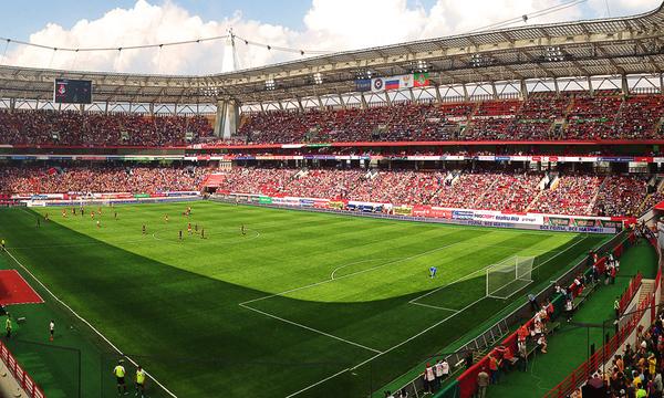 El estadio del Lokomotiv de Moscú.