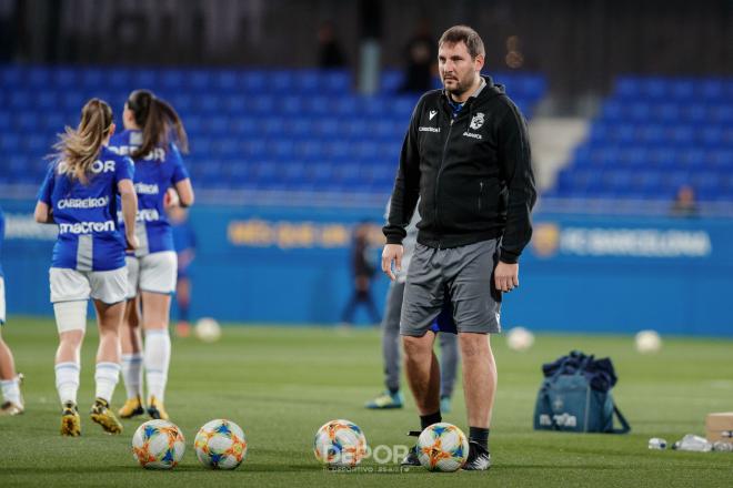 Manu Sánchez, entrenador del Deportivo Abanca (Foro: RCD).