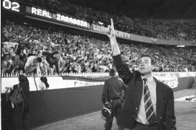 Víctor Fernández en su primera etapa como entrenador del Real Zaragoza (Foto: Vavel).