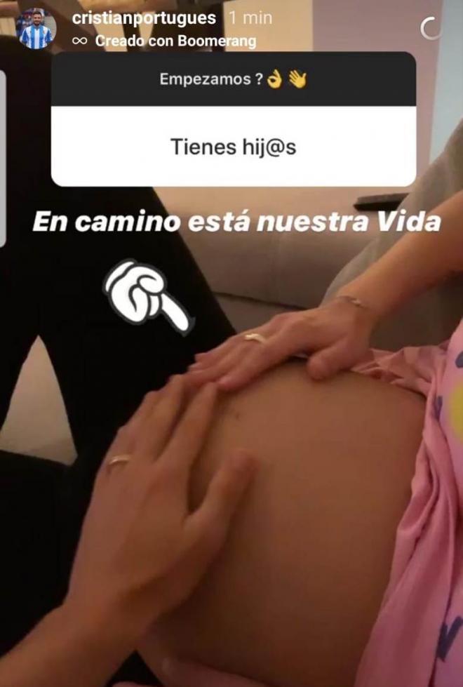 Portu y su mujer, Judith Vizcaya esperan su primer hijo (Foto: Instagram).