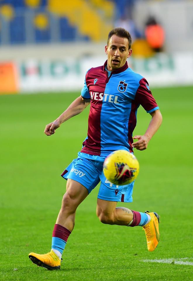 Joao Pereira con el Trabzonspor (Foto: @jpsp47).