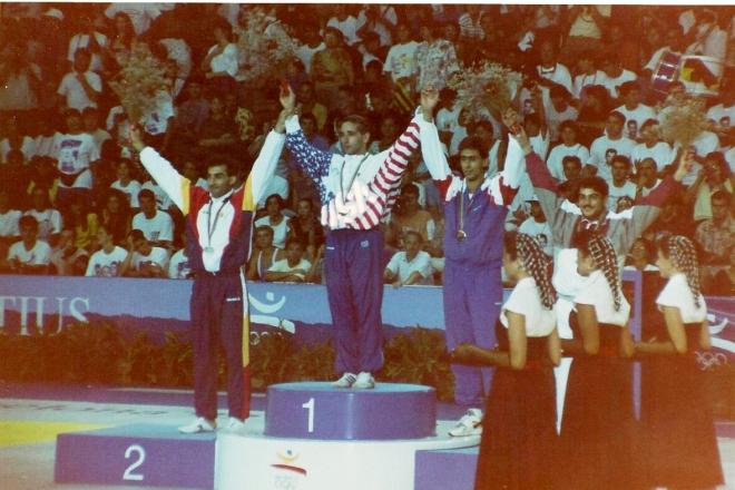 Juan Solís, en el segundo escalón del podium de los JJOO de Barcelona'92 (Foto: The Masters).