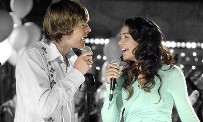 Zac Efron y Vanessa Hudgens en High School Musical (Foto: Disney).