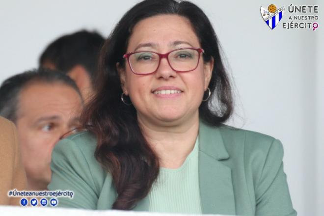 Manuela Romero, presidenta del Sporting de Huelva.