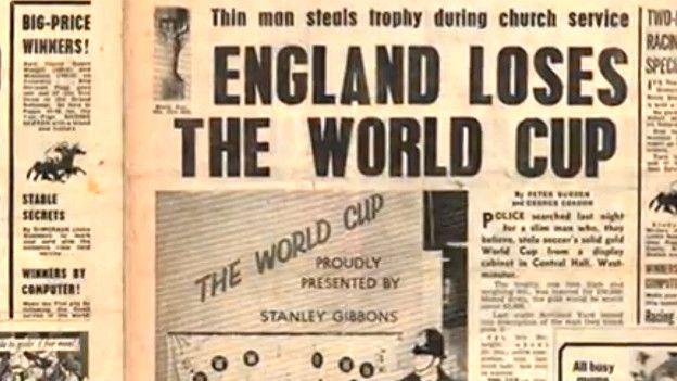 Las portadas no olvidaban que la Copa del Mundial había sido robada (Foto: BBC). 