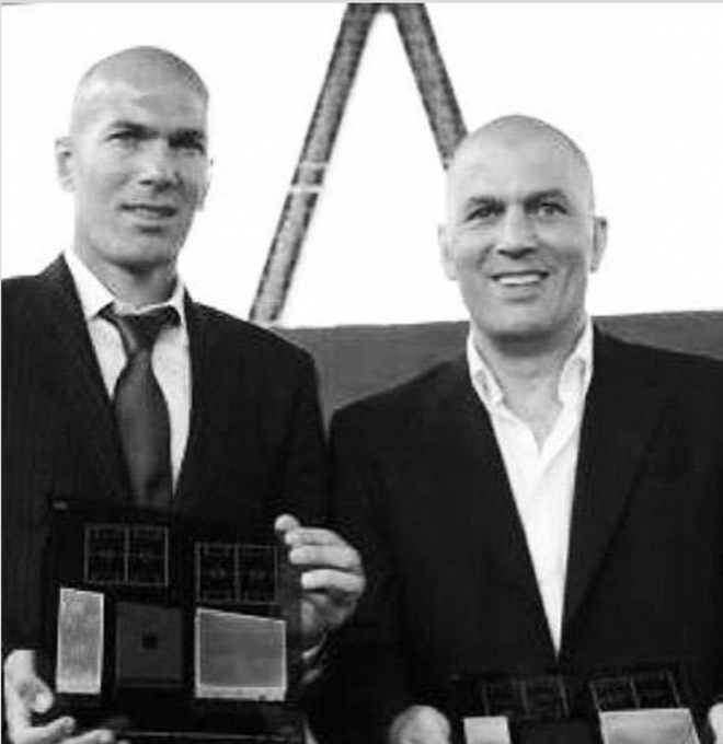 Zidane, técnico del Real Madrid, y su hermano Farid, que murió hace unos meses (Foto: Instagram).