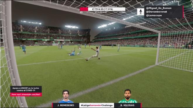Borja Iglesias marca un gol a Jason en el FIFA 20.