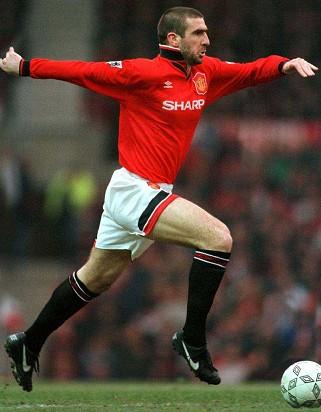 Eric Cantona, en su etapa en el Manchester United.