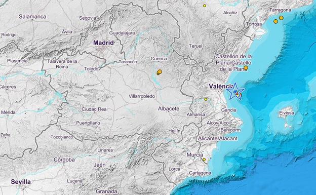 Se ha registrado un terremoto en Valencia.