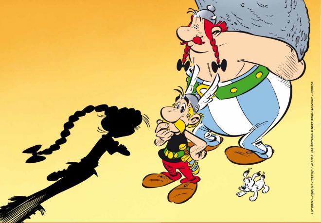 Astérix y Obélix en Astérix y la hija de Vercingétorix (Foto: LEAR).