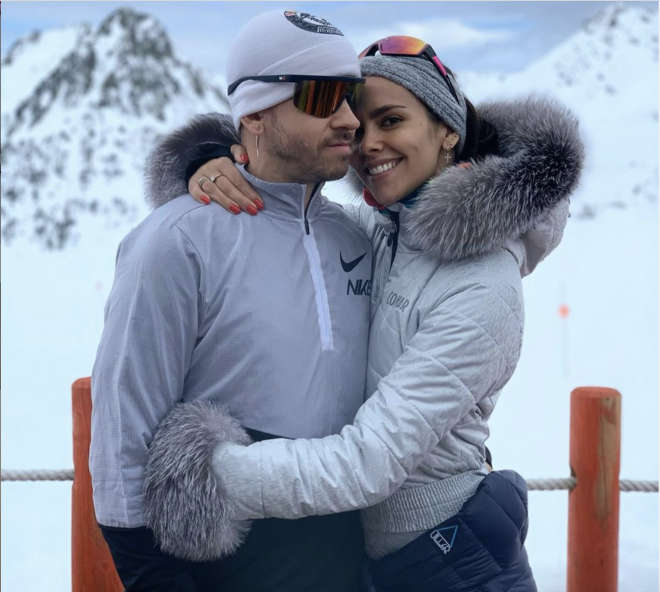Dabiz Muñoz y Cristina Pedroche, en la nieve (Foto: Instagram).