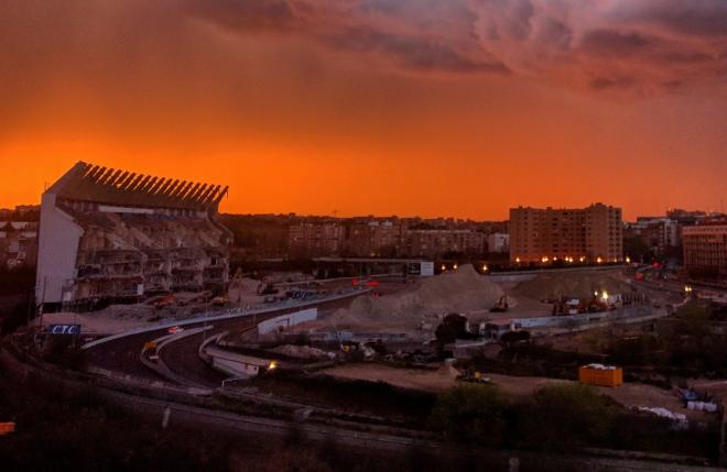 Estadio Vicente Calderón, en sus últimos días (Foto: Rubén Gutiérrez).