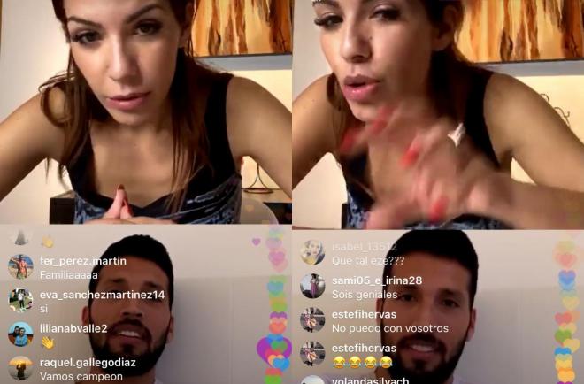 Ezequiel Garay y Tamara Gorro van a dar un directo a través de Instagram.